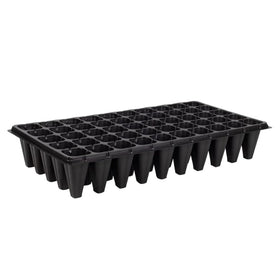 NOTHERS RooTrimmer 50-cell tray closeup shows deep cells for larger soil volume and robust seedlings