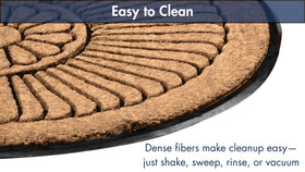 Notrax coco coir combines natural texture with durable rubber backing.