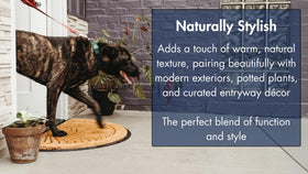 Notrax door mat traps moisture and debris before it reaches floors.