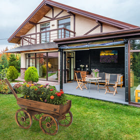Notume wooden wagon carries a natural wood aroma.
