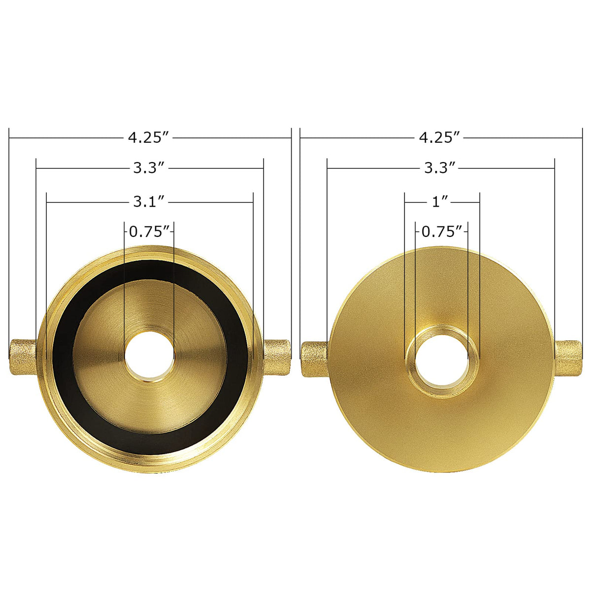 NOVINO adapter connected to garden hose for versatile water transfer