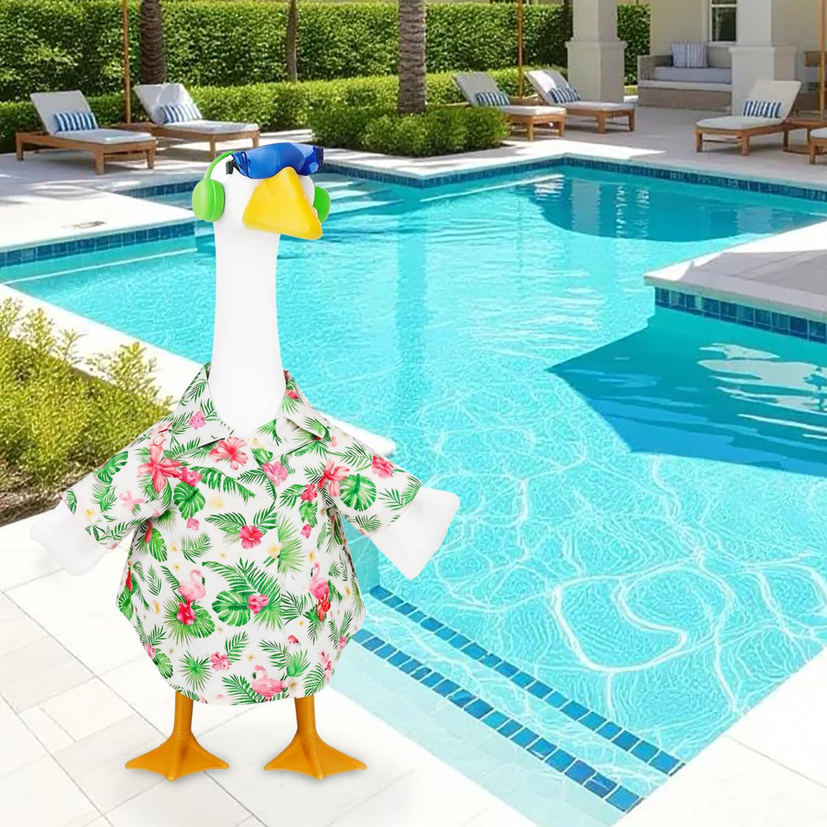 NovousGoo 23-inch lawn goose outfit for easy dressing.
