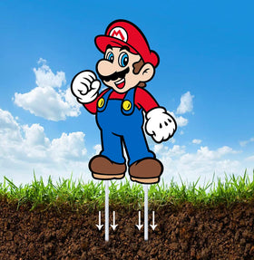 Novovida Mario yard sign design 4 enhances curb appeal and event arrivals