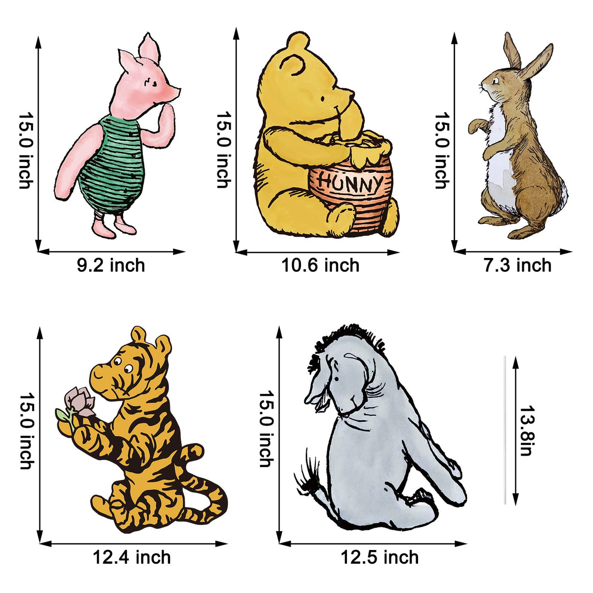 Novovida Winnie Pooh garden decor yard sign brightening outdoor celebrations