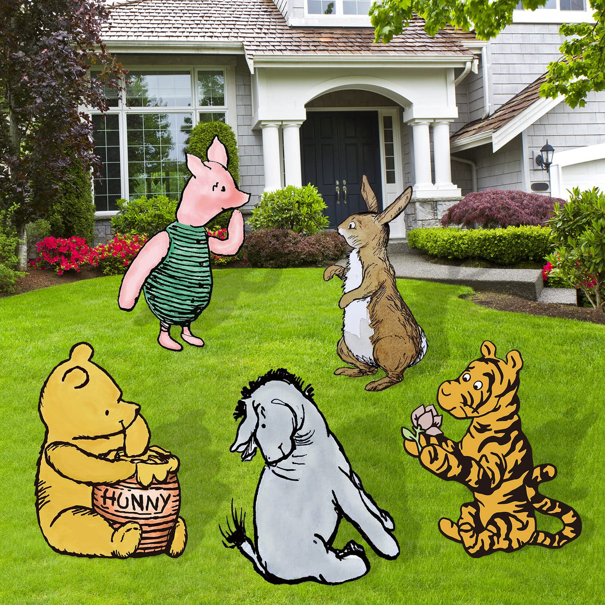 Novovida Winnie Pooh lawn decor sign lines your walkway with cheer