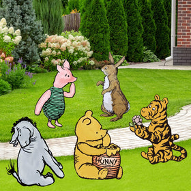 Novovida Winnie Pooh yard sign as a fun photo prop