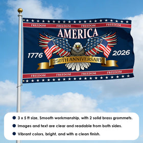 Novusen outdoor-ready polyester flag; weather-resistant and UV-stable for long-term yard or porch use.