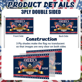 Novusen patriotic eagle design; wings shaped like the flag emphasize freedom and strength for celebrations.