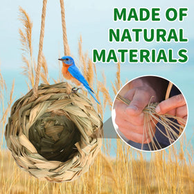 NOVWANG compact hummingbird house with 1.58-inch entrance for safe nesting.
