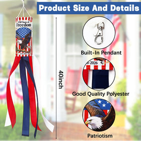 NOVWANG windsock brings patriotic flair to July 4th celebrations