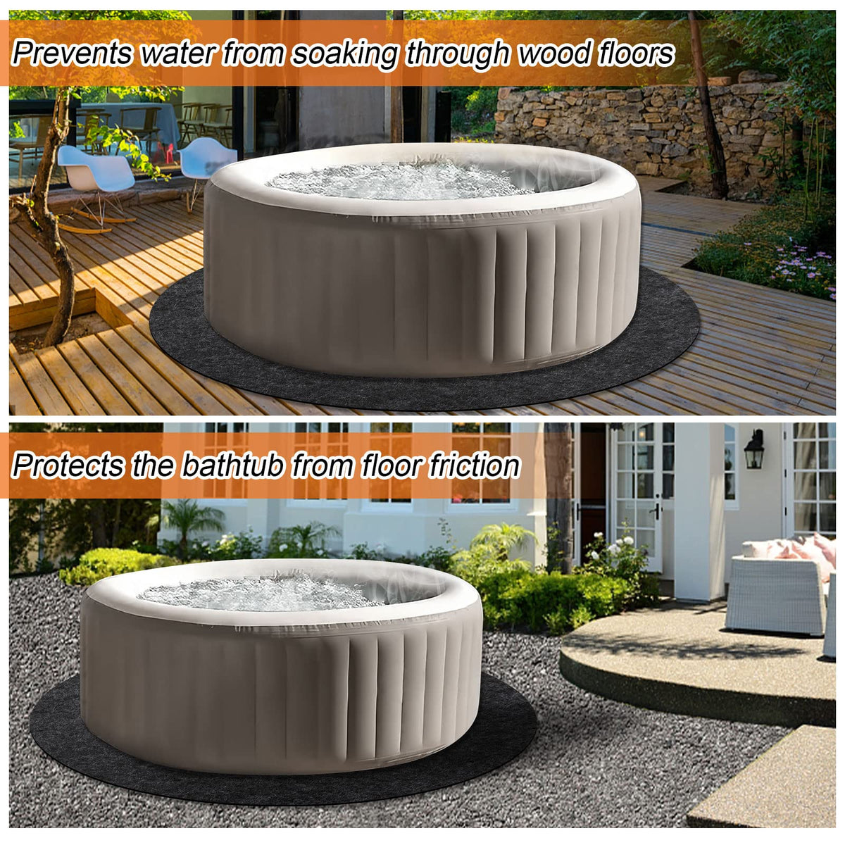 NOVWANG hot tub mat easy to clean with soapy water