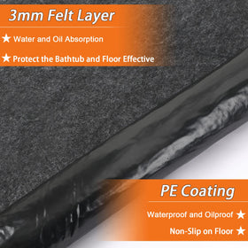 NOVWANG hot tub mat folded for storage saves space