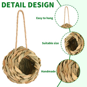 NOVWANG natural hemp rope hanging feature enables simple, tool-free setup.
