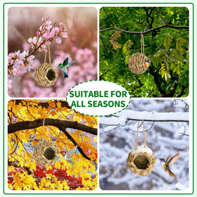 NOVWANG outdoor bird nest adds decorative, functional touch to garden, patio.