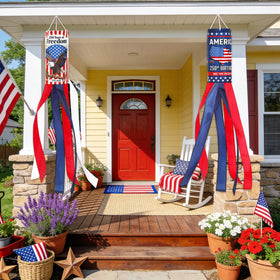 NOVWANG windsock display decorating patio or porch for outdoor pride