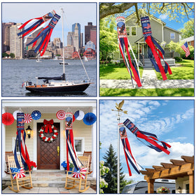 NOVWANG two-pack windsocks display-ready for outdoor pride