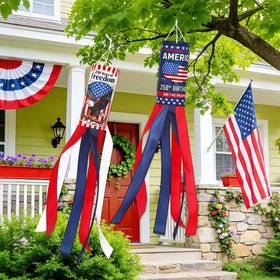 NOVWANG windsock installation shows easy, tool-free hanging setup