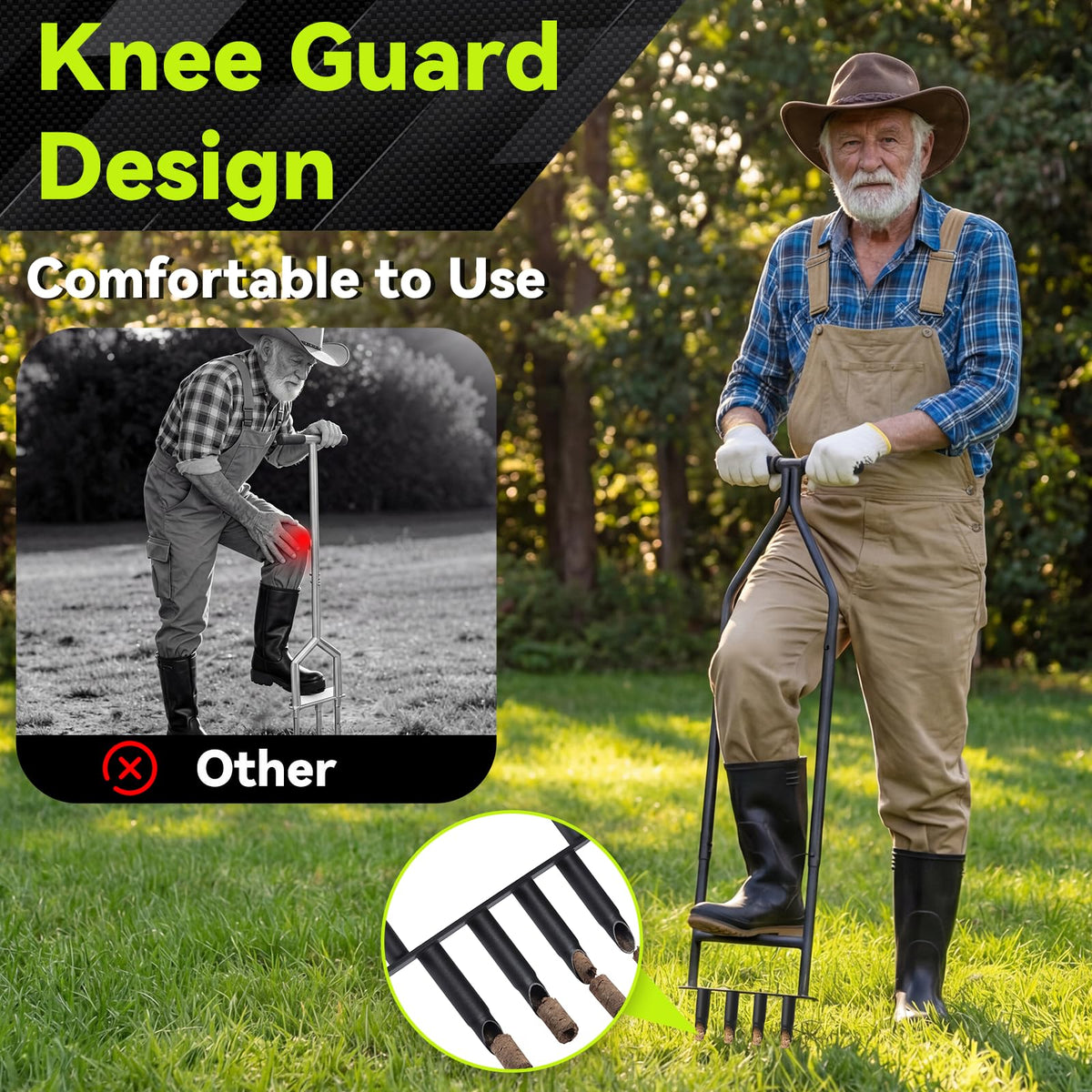 Nowcamp aerator frame in heavy-duty carbon steel offers stable, durable performance.