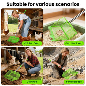 NoxLumina heavy-duty stainless steel shovel demonstrates long-lasting durability.