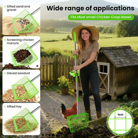NoxLumina smart sifting holes enable quick separation of manure.