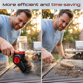 Nozrix electric grill brush heavy-duty scraper for buildup.