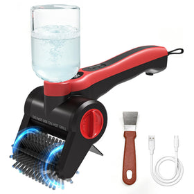 Nozrix electric grill brush with torque motor for powerful grease removal.