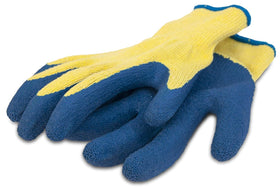 Color-coded Nozzy gloves in red, green, blue for easy chore separation