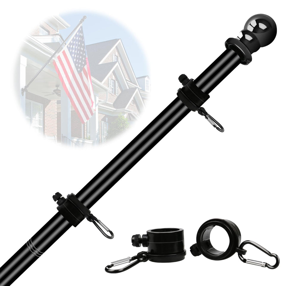 NQ 5FT flag pole exterior display for home and yard