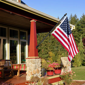 NQ adjustable flag pole length from 1.3 to 5 ft for various flags.