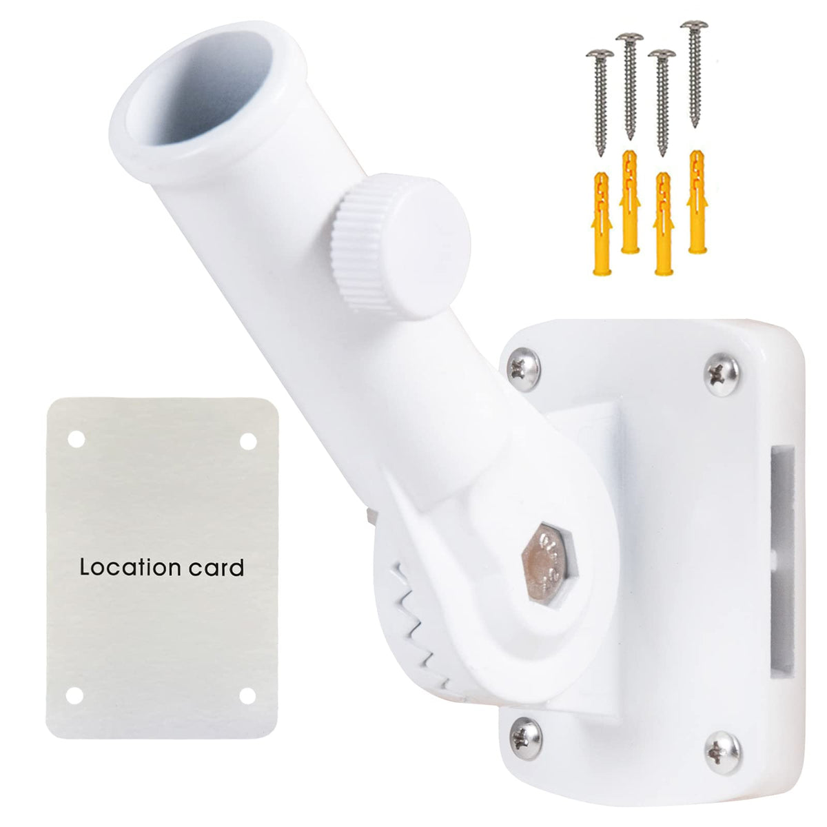 NQ flag pole holder with multi-angle display for flexible flag positioning