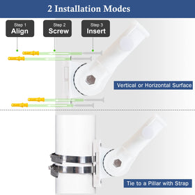 NQ mounting option demonstrates flexible strap mounting when straps are available.
