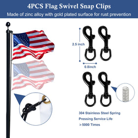 NQ hardware kit provides a complete outdoor flagpole upgrade.