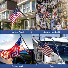 NQ complete hardware kit for quick, sturdy flag pole installation.