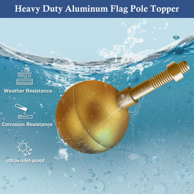 NQ solar light compatible spindle supports stable flagpole illumination