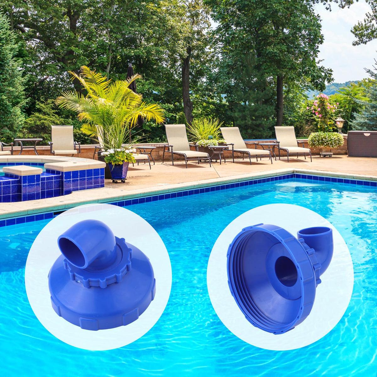 NQEUEPN 360° jet nozzle supports balanced circulation for clean water.