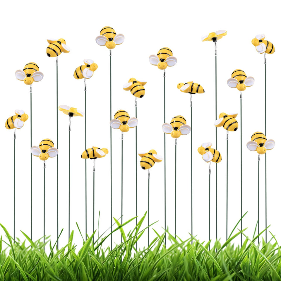 NQEUEPN resin bee on a stick garden stake for vibrant outdoor decor