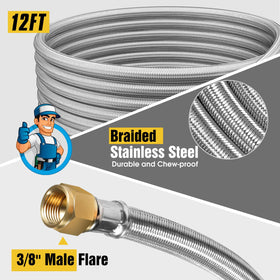 NQN 1/2 in NPT female to 3/8 in flare adapter enabling flexible connections
