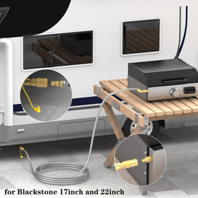 Perfect for Blackstone 17"/22" griddles on RV trips and camping