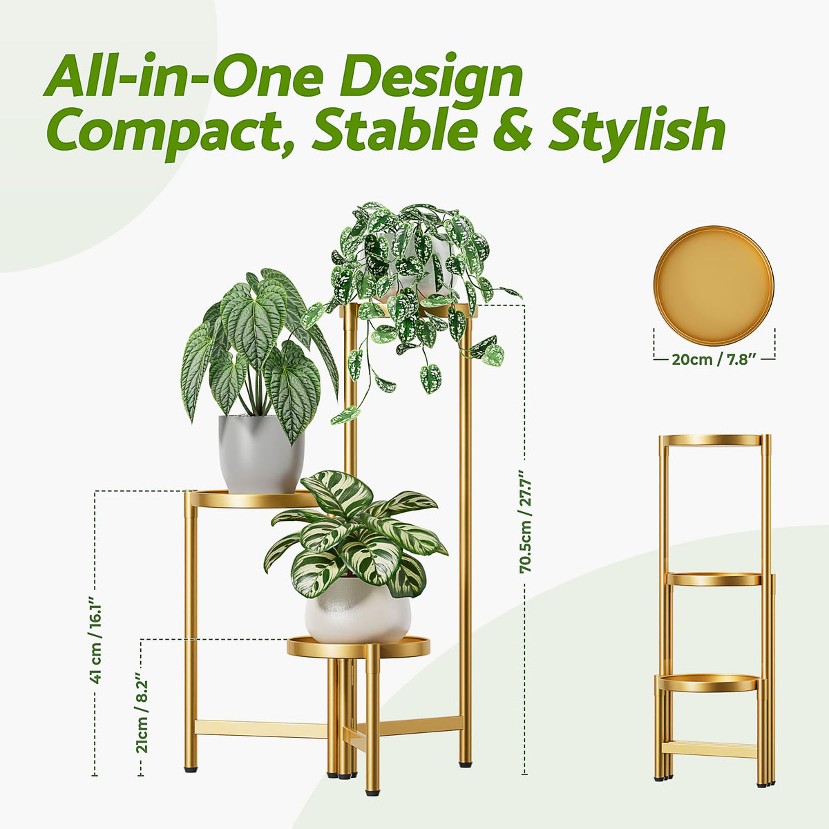 NQW wrought iron plant stand offers durable indoor outdoor use.