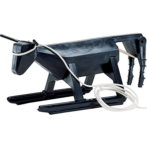 NRS Tack Original Cowboy Toy Roping Dummy black, front view for practice