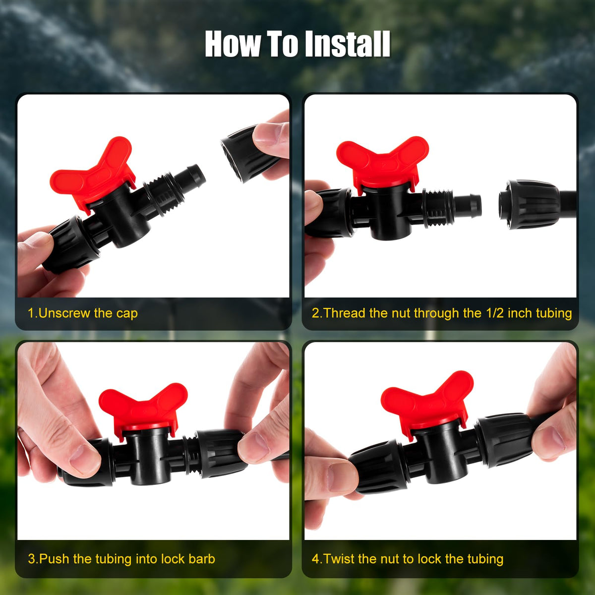 NRWRTY easy-fit connections simplify irrigation setup