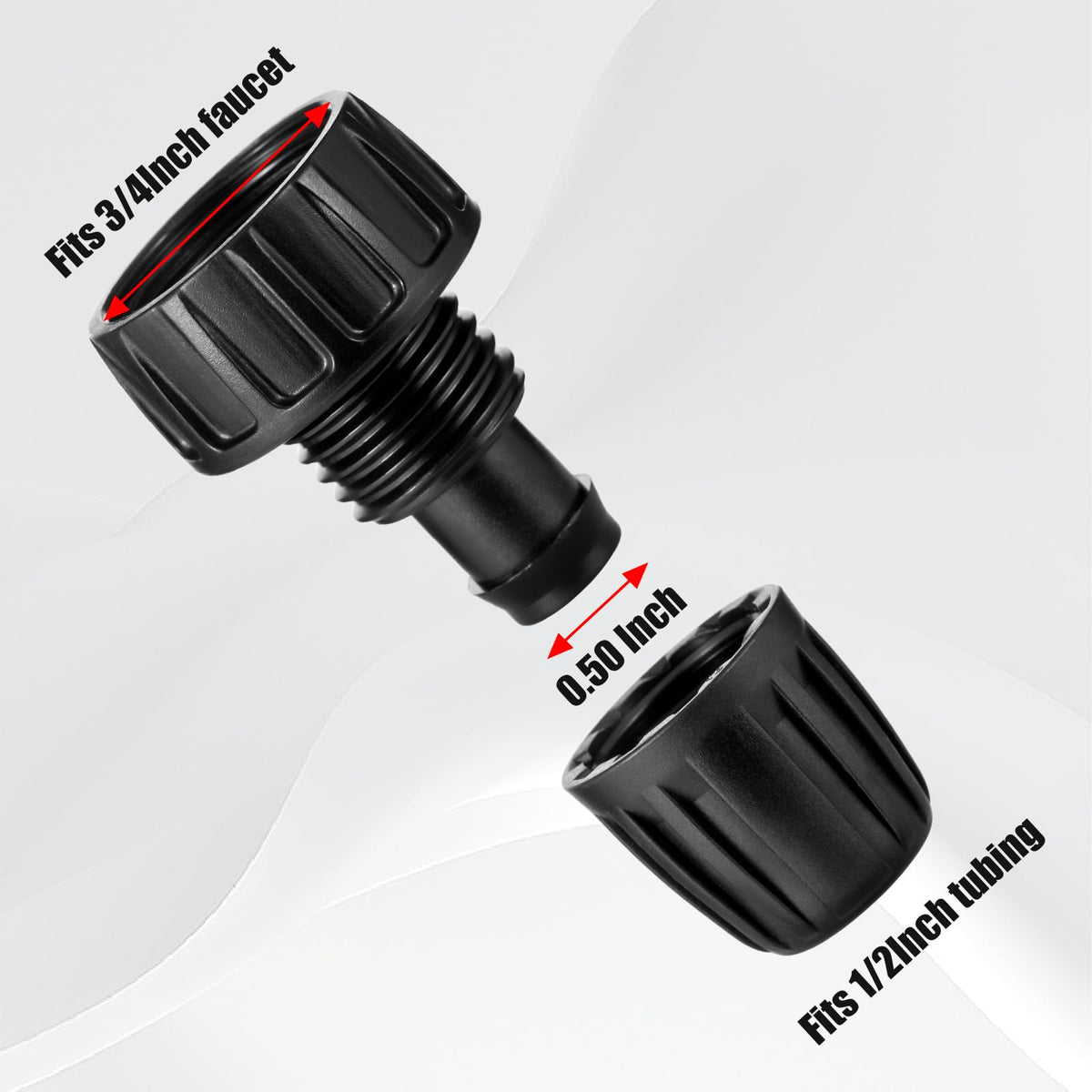 NRWRTY lock barbed design prevents leaks under heat and pressure.