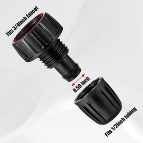 NRWRTY lock barbed design prevents leaks under heat and pressure.