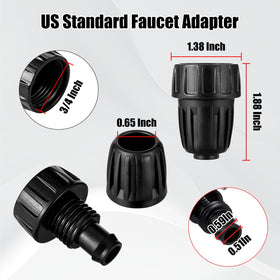 NRWRTY faucet adapter quick-connect design simplifies garden irrigation.