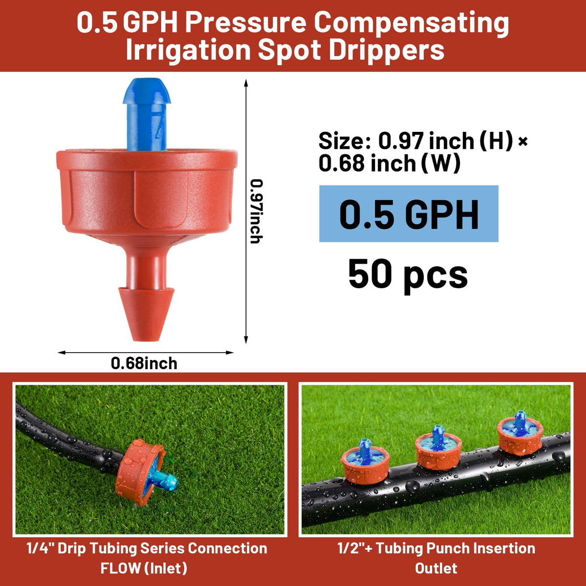 NRWRTY 0.5 GPH flow test shows consistent output under varying pressure.