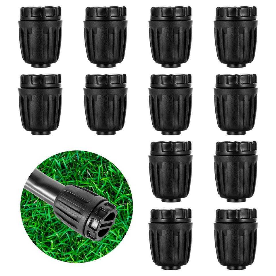 NRWRTY 12pc end plugs with lock-barbed cap for secure 1/2in tubing