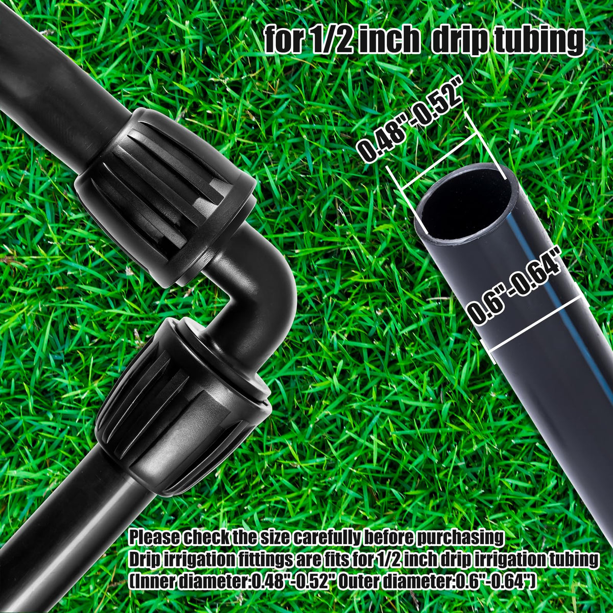 NRWRTY ABS plastic elbow connector resists cold and heat for outdoor use.