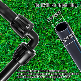NRWRTY ABS plastic elbow connector resists cold and heat for outdoor use.