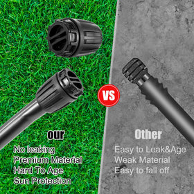 NRWRTY drip irrigation fittings show sturdy build and tubing compatibility
