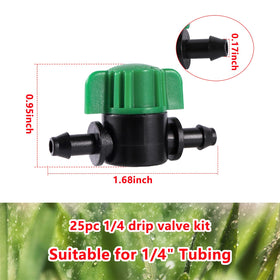 NRWRTY flow-control valves in action provide even garden watering.